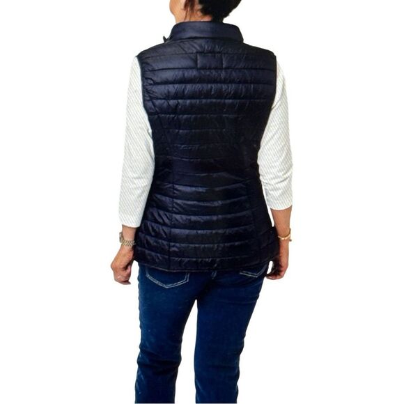 Gerry Weber  Quilted Padded Vest. Navy Blue - Picture 3 of 12